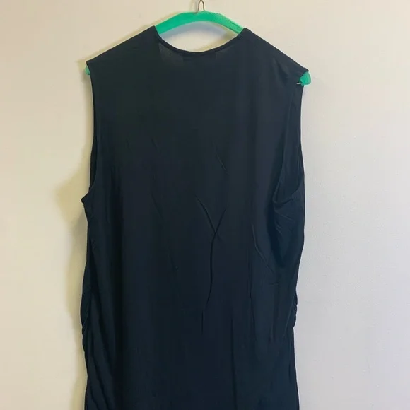 INC International Concepts Black V-Neck Tank Top - Picture 3 of 3